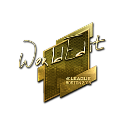 Sticker | WorldEdit (Gold) | Boston 2018
