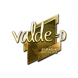 Sticker | v4lde (Gold) | Boston 2018
