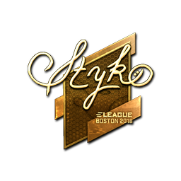 Sticker | STYKO (Gold) | Boston 2018