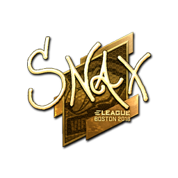 Sticker | Snax (Gold) | Boston 2018