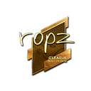 Sticker | ropz (Gold) | Boston 2018
