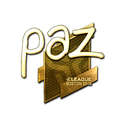 Sticker | paz (Gold) | Boston 2018