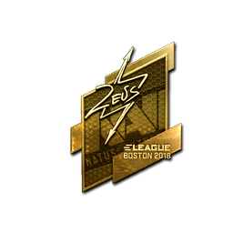 Sticker | Zeus (Gold) | Boston 2018