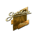 Sticker | Golden (Gold) | Boston 2018