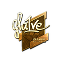 Sticker | gla1ve (Gold) | Boston 2018