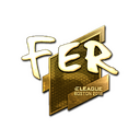 Sticker | fer (Gold) | Boston 2018