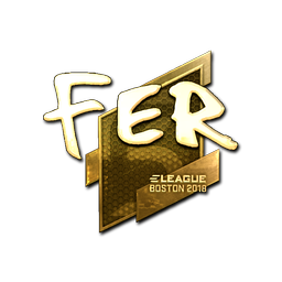 Sticker | fer (Gold) | Boston 2018