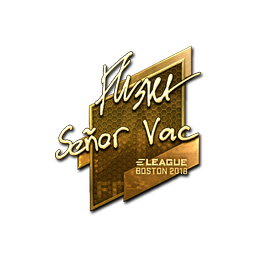 Sticker | flusha (Gold) | Boston 2018