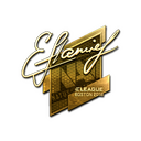 Sticker | flamie (Gold) | Boston 2018