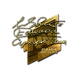 Sticker | Edward (Gold) | Boston 2018
