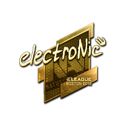 Sticker | electronic (Gold) | Boston 2018