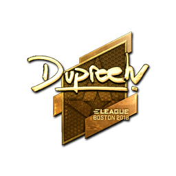 Sticker | dupreeh (Gold) | Boston 2018