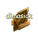 Sticker | dimasick (Gold) | Boston 2018