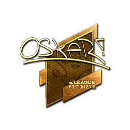 Sticker | oskar (Gold) | Boston 2018
