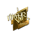 Sticker | MAJ3R (Gold) | Boston 2018