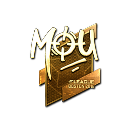 Sticker | mou (Gold) | Boston 2018