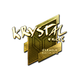 Sticker | kRYSTAL (Gold) | Boston 2018