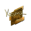 Sticker | KRIMZ (Gold) | Boston 2018