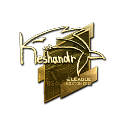 Sticker | keshandr (Gold) | Boston 2018