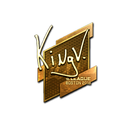 Sticker | kNgV- (Gold) | Boston 2018