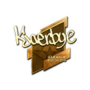 Sticker | Kjaerbye (Gold) | Boston 2018