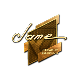 Sticker | Jame (Gold) | Boston 2018