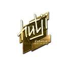 Sticker | hutji (Gold) | Boston 2018