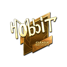 Sticker | Hobbit (Gold) | Boston 2018