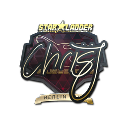 Sticker | chrisJ (Gold) | Berlin 2019