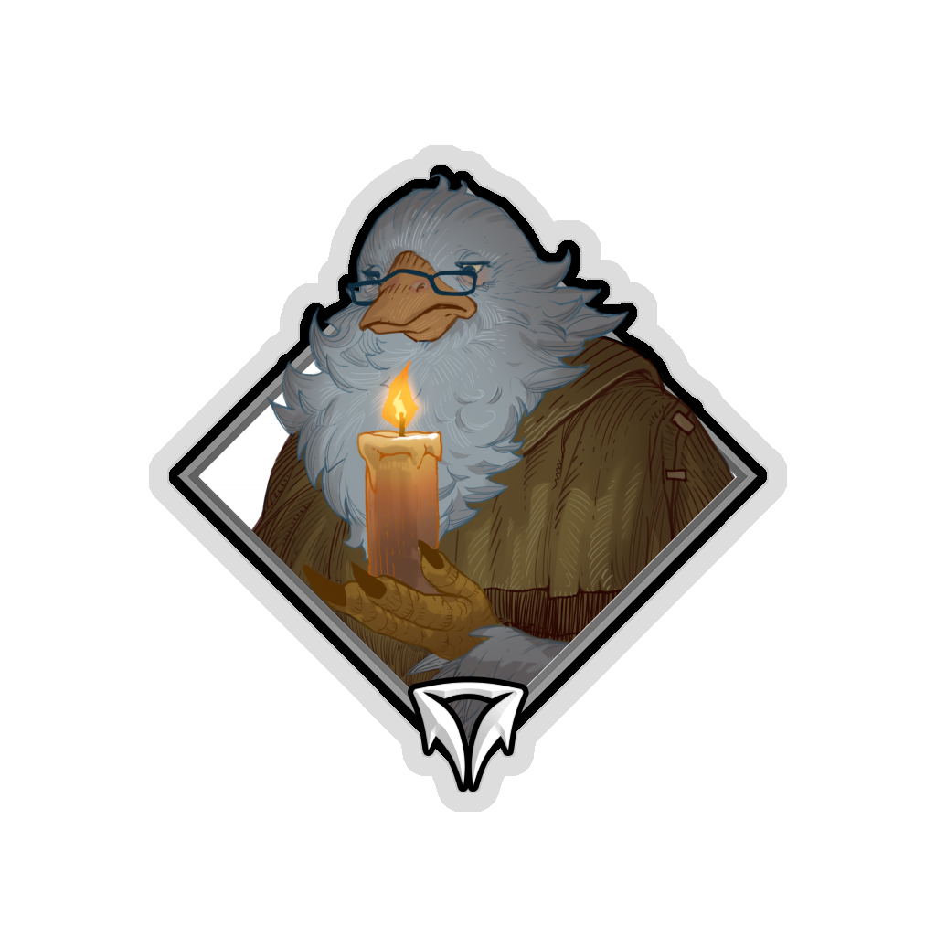 Crownfall Sticker - Fassit the Candlemaker image