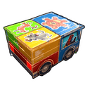 Stickered Toy Car - Rust-Skin für Holzkiste