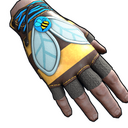 Bee Cosplay Gloves - Rust-Skin für Lederhandschuhe