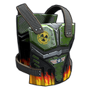 Bombshell Chestplate - Rust-Skin für Metall Brustplatte