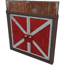Red Barn Double Door - Rust-Skin für Doppeltür aus Blech