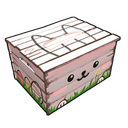 Easter Bunny Small Box - Rust-Skin für Holzkiste