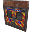Ambulance Double Door - Rust-Skin für Doppeltür aus Blech