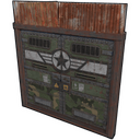 Military Double Door - Rust-Skin für Doppeltür aus Blech