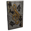 Musical Notes Door - Rust-Skin für Blechtür
