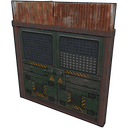 Green Labs Door - Rust-Skin für Doppeltür aus Blech