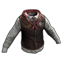 Cowboy Sheriff Hoodie - Rust-Skin für Kapuzenjacke