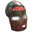 Naughty Gingerbread Facemask - Rust-Skin für Metall Maske