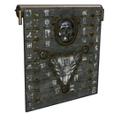 Egiptu Garage Door - Rust-Skin für Garagentor