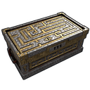 Labyrinth Box - Rust-Skin für Große Holzkiste