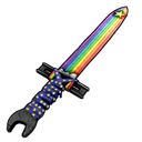 Rainbow Sword - Rust-Skin für Improvisiertes Schwert