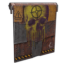 Danger Garage Door - Rust-Skin für Garagentor