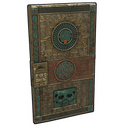 Aztec Gold Door - Rust-Skin für Blechtür