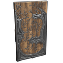 Wisdom Door - Rust-Skin für Holztür