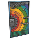 Rainbow Door - Rust-Skin für Blechtür