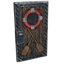 Boat House Door - Rust-Skin für Blechtür