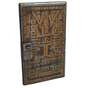 Aztec Door - Rust-Skin für Blechtür